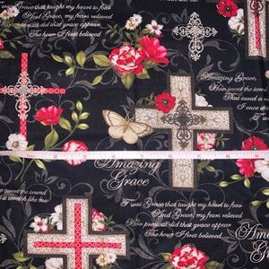 Amazing Grace. Religious Christian  Jesus Christ  Cotton Fabric 36” By 45”